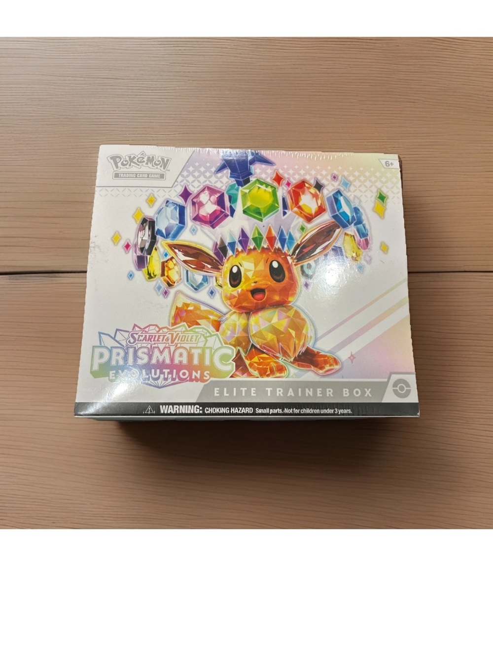 Pokemon Eevee Prismatic Evolutions Elite Trainer Box - Rainbow Gem Artwork